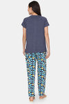 Rosaline U&I Knit Cotton Pyjama Set - Ocean Cavern — thumbnail 3